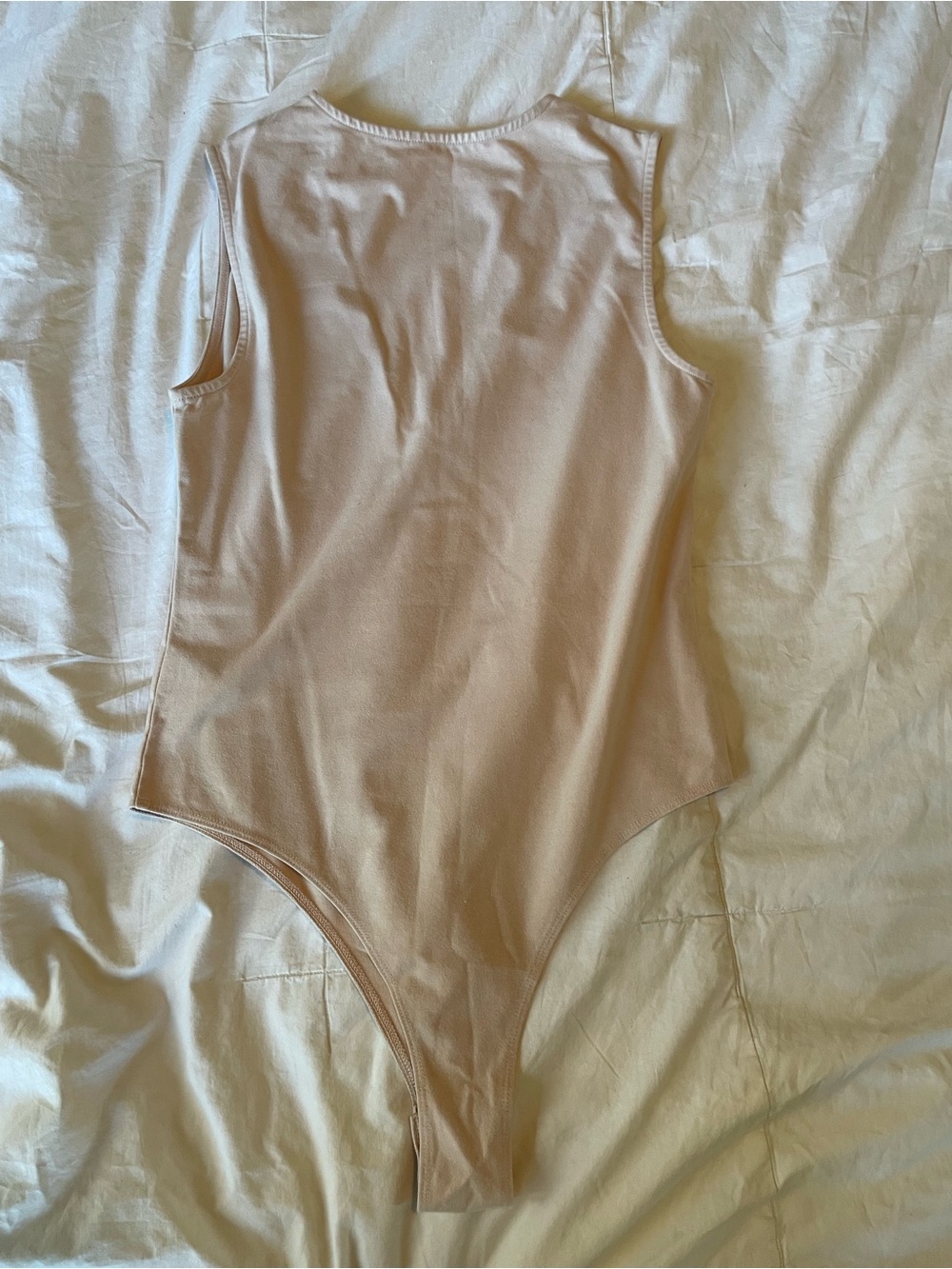 a new day Light Beige V-Neck One-Piece Bodysuit - Picture 2 of 3